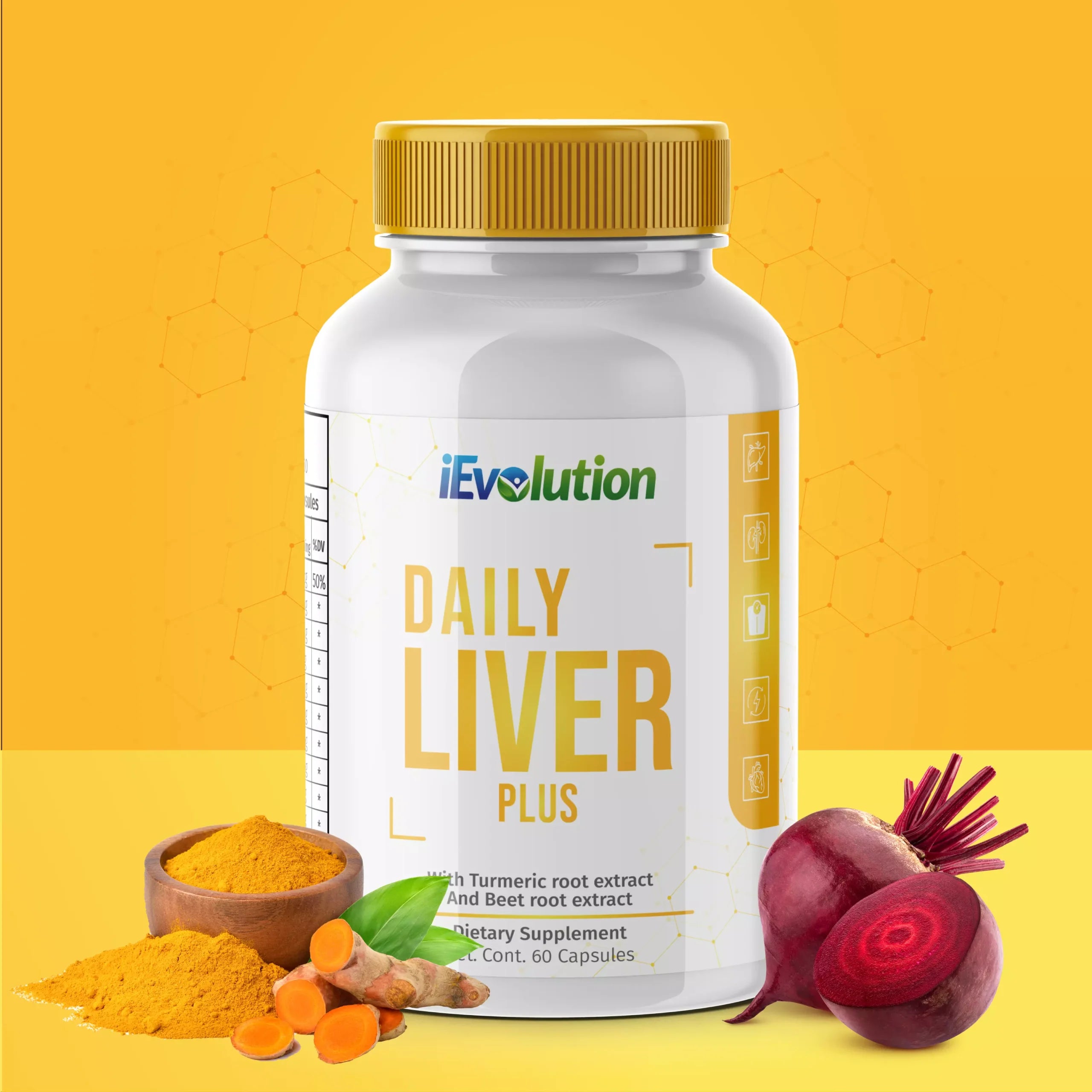 Liver and Colon Cleanse, Detox Kit - Daily Liver Plus - 60 capsules. + Free Colon-D Colon Detox, Cleanse